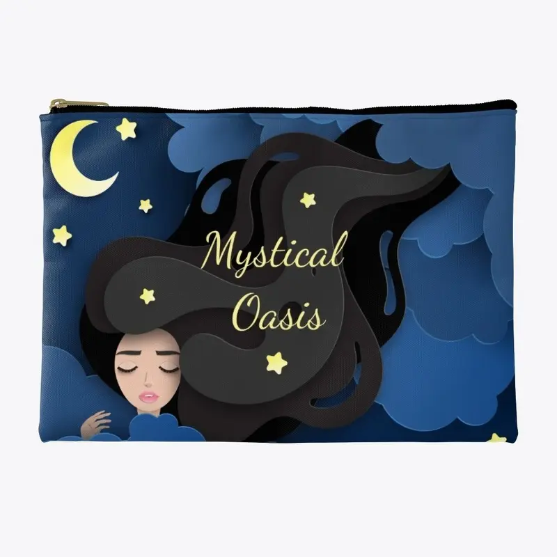 Mystical Oasis Starry Night Pouch